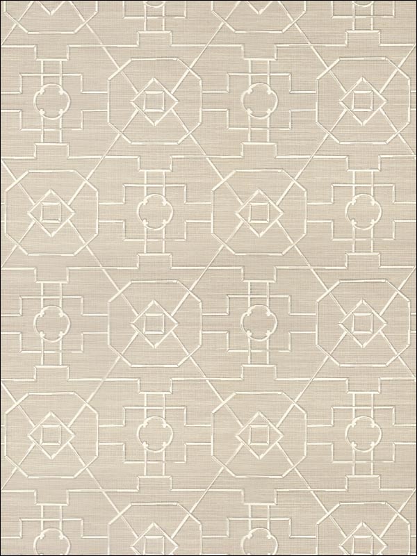 East Gate Taupe Wallpaper T41151 by Thibaut Wallpaper for sale at Wallpapers To Go