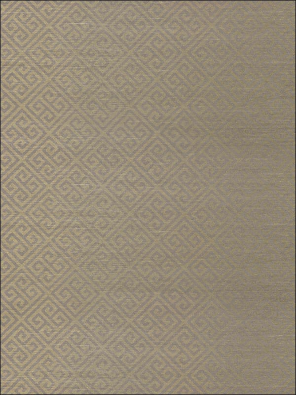 Maze Grasscloth Metallic Gold on Grey Wallpaper T41200 by Thibaut Wallpaper for sale at Wallpapers To Go