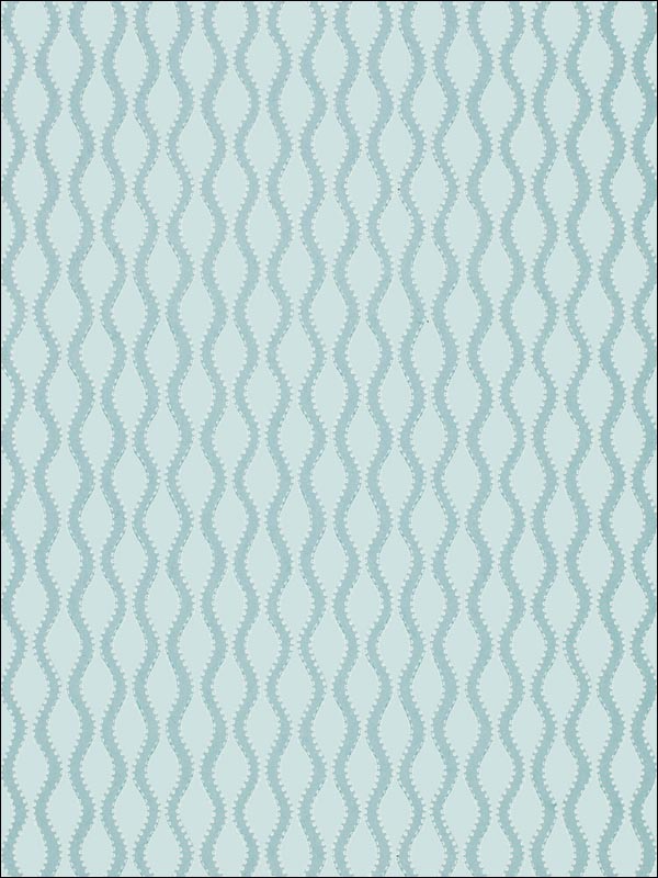Ribbon Wave Aqua Wallpaper 5005162 by Schumacher Wallpaper for sale at Wallpapers To Go