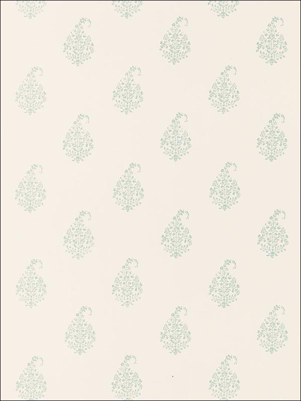 Kerala Paisley Water Blue Wallpaper 5005282 by Schumacher Wallpaper for sale at Wallpapers To Go