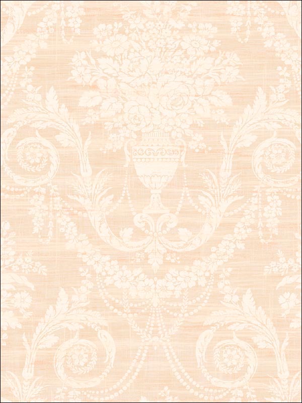 Sidney Damask Wallpaper DC50301 by Seabrook Wallpaper for sale at Wallpapers To Go
