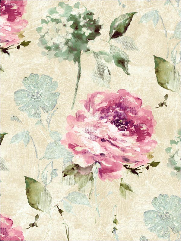 Large Floral Wallpaper FN30204 by Pelican Prints Wallpaper for sale at Wallpapers To Go
