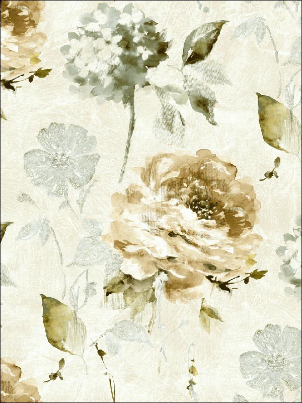 Large Floral Wallpaper FN30208 by Pelican Prints Wallpaper for sale at Wallpapers To Go