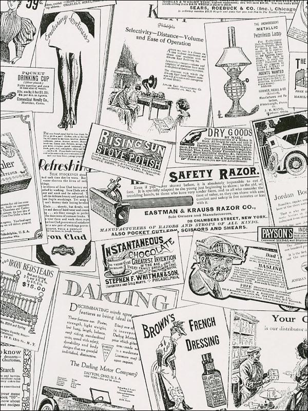 Retro English Letters Old Newspaper Wallpaper Wallcovering | BVM Home