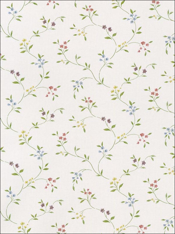 Floral Trail Wallpaper CN24604 by Norwall Wallpaper for sale at Wallpapers To Go