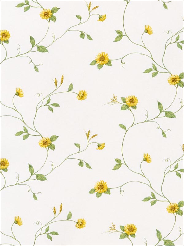 Sunflowers Wallpaper KV27408 by Norwall Wallpaper for sale at Wallpapers To Go
