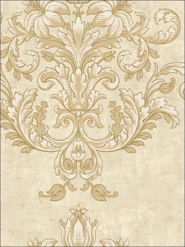 Damask Wallpaper GO41005 by Seabrook Wallpaper for sale at Wallpapers To Go