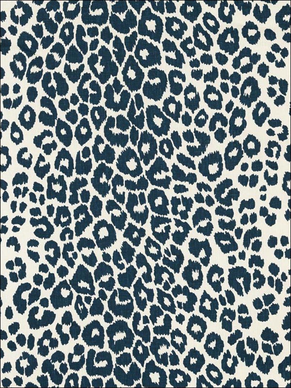 Iconic Leopard Ink Fabric 175720 by Schumacher Wallpaper for sale at Wallpapers To Go