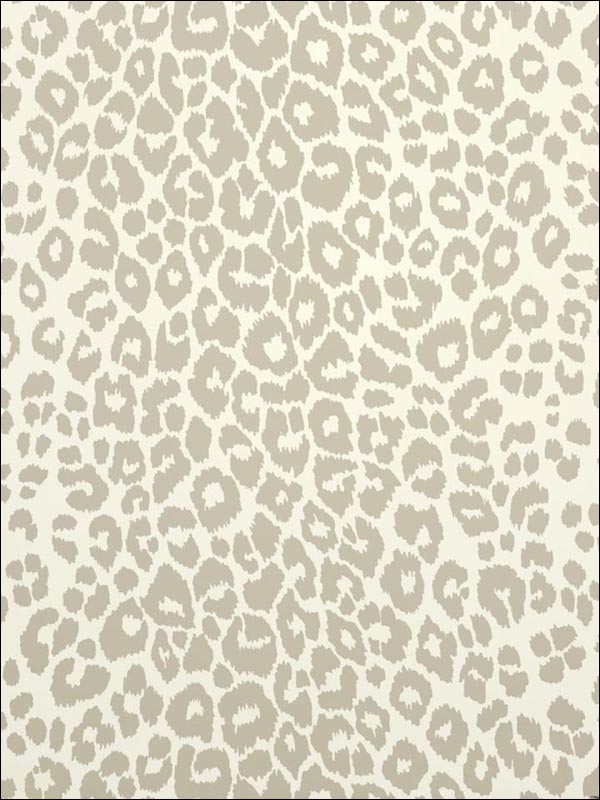 Iconic Leopard Linen Wallpaper 5007011 by Schumacher Wallpaper for sale at Wallpapers To Go