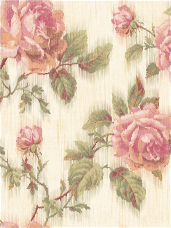 Roses Wallpaper NF50501 by Seabrook Wallpaper for sale at Wallpapers To Go