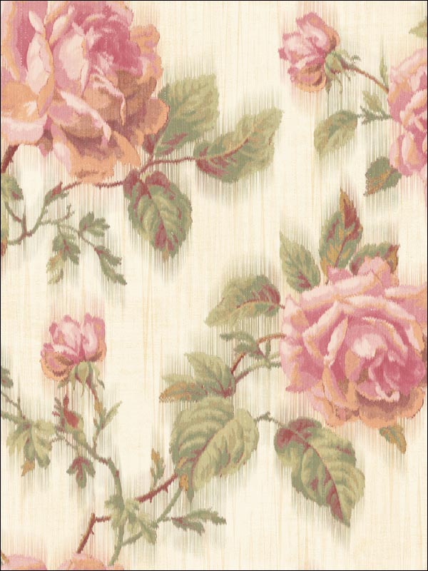 Roses Wallpaper NF50503 by Seabrook Wallpaper for sale at Wallpapers To Go