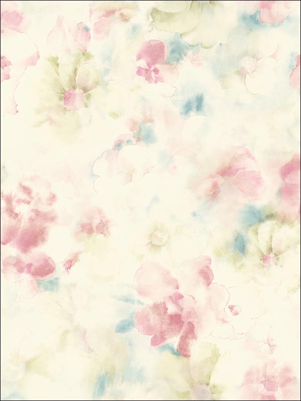 Floral Watercolor Wallpaper JA30709 by Pelican Prints Wallpaper for sale at Wallpapers To Go
