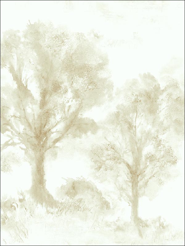 Trees Watercolor Wallpaper JA31305 by Pelican Prints Wallpaper for sale at Wallpapers To Go