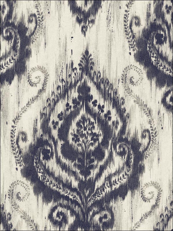 Ikat Damask Wallpaper JA32402 by Pelican Prints Wallpaper for sale at Wallpapers To Go