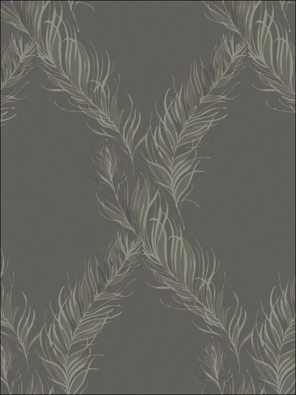 Trellis Feathers Wallpaper GA30400 by Collins and Company Wallpaper for sale at Wallpapers To Go