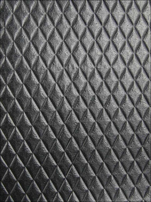 Black Quilted Harlequin Wallpaper MI618 by Astek Wallpaper