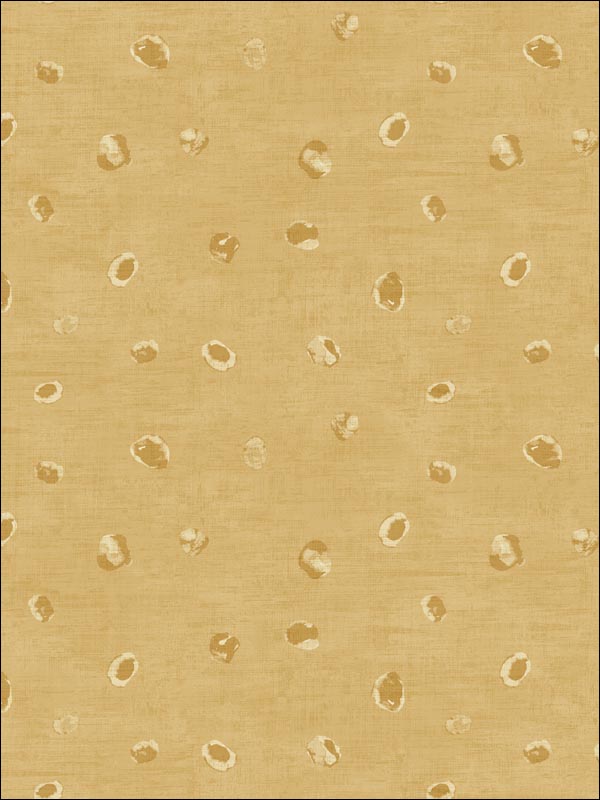 Hubble Dots Gold Wallpaper AV50605 by Seabrook Wallpaper for sale at Wallpapers To Go