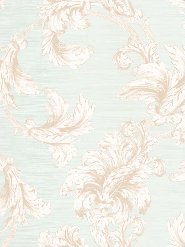 Vesper Acanthus Wallpaper CM10602 by Seabrook Wallpaper for sale at Wallpapers To Go