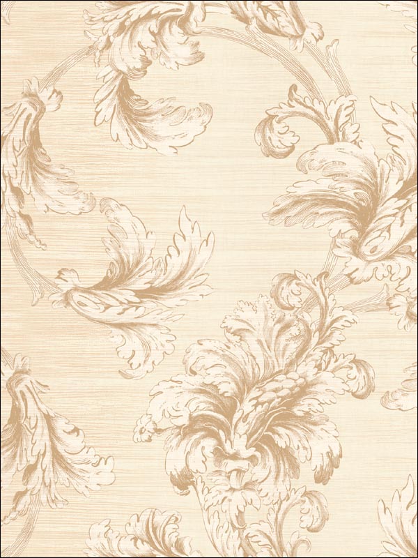 Vesper Acanthus Wallpaper CM10606 by Seabrook Wallpaper for sale at Wallpapers To Go
