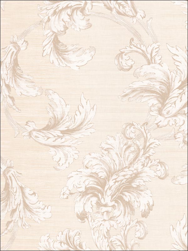 Vesper Acanthus Wallpaper CM10612 by Seabrook Wallpaper for sale at Wallpapers To Go