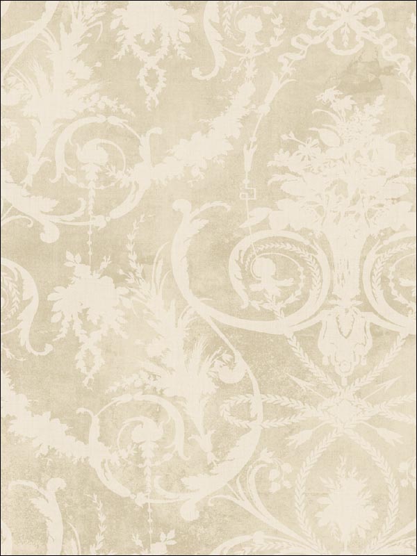 Melina Damask Wallpaper CM10905 by Seabrook Wallpaper for sale at Wallpapers To Go