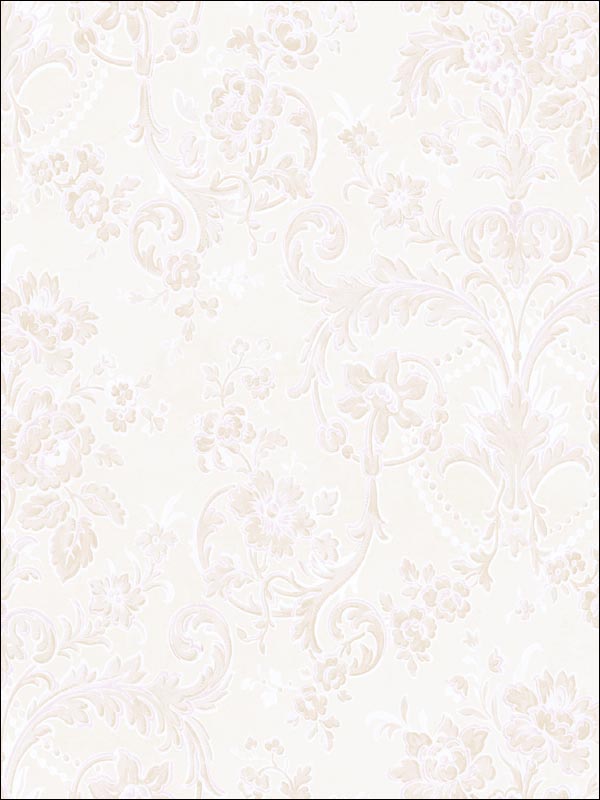 Vivienne Damask Wallpaper CM11309 by Seabrook Wallpaper for sale at Wallpapers To Go
