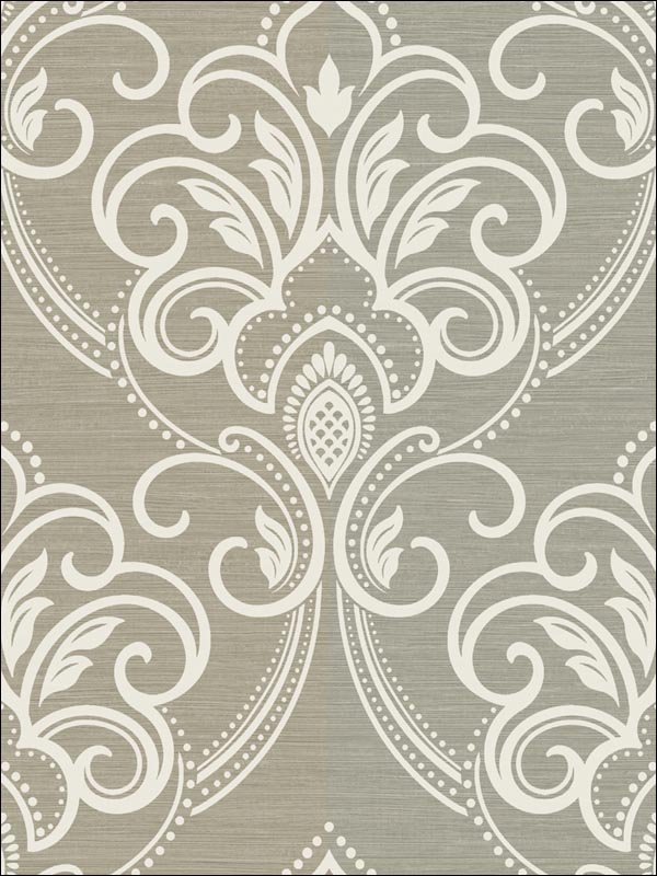 Damask Wallpaper DL30903 by Hemisphere Wallpaper for sale at Wallpapers To Go