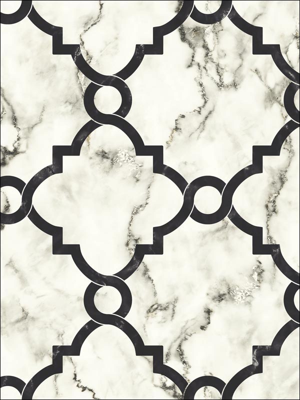Marble Trellis Wallpaper DL31300 by Hemisphere Wallpaper for sale at Wallpapers To Go