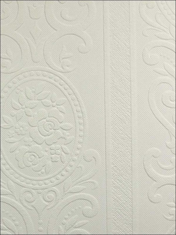 Textured Vinyl Louisa Paintable Wallpaper RD750 by Astek Wallpaper for sale at Wallpapers To Go