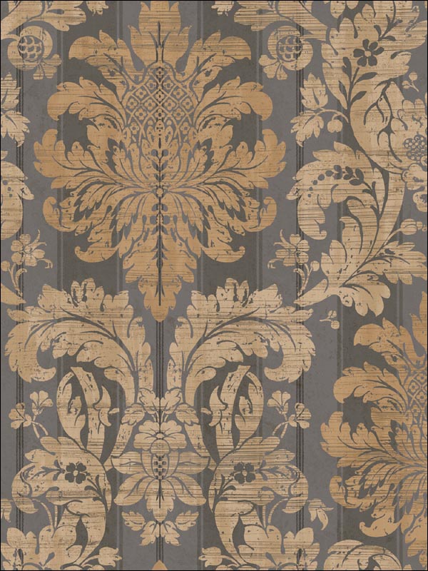 Magellan Damask Wallpaper JP31600 by Seabrook Wallpaper for sale at Wallpapers To Go