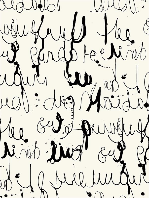 Calligraphy Wallpaper BW21301 by Paper and Ink Wallpaper for sale at Wallpapers To Go