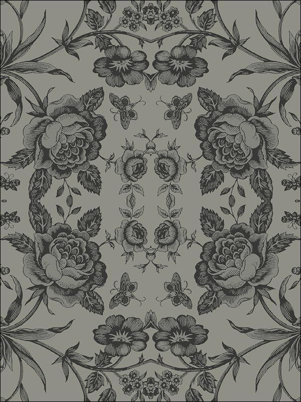 Rose Kaleidoscope Wallpaper BW21600 by Paper and Ink Wallpaper for sale at Wallpapers To Go