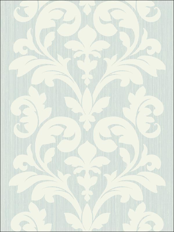 Leaf Scroll Striped Wallpaper ZN50602 by Studio 465 Wallpaper for sale at Wallpapers To Go
