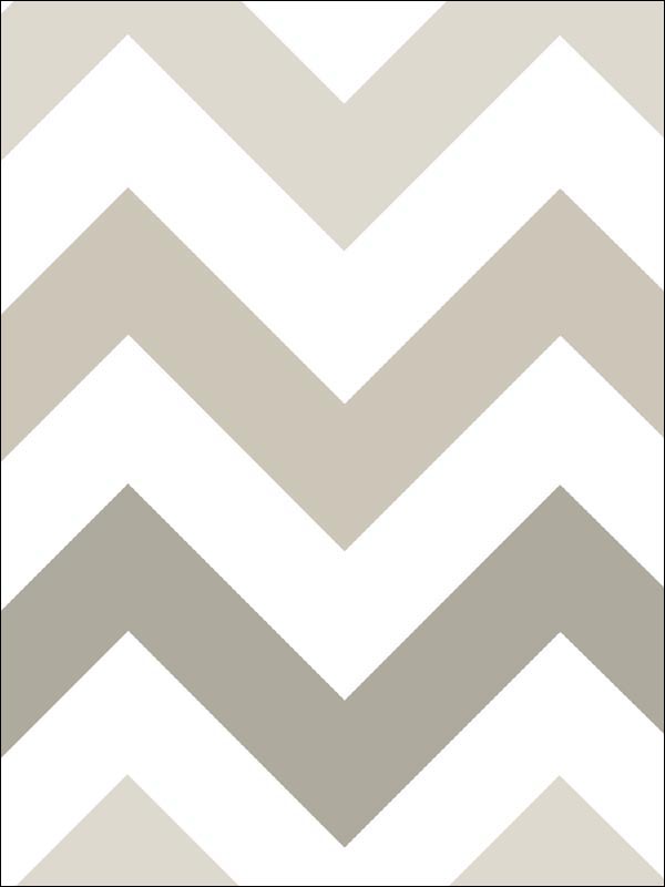 Taupe Zig Zag Peel And Stick Wallpaper NU1416 by Brewster Wallpaper for sale at Wallpapers To Go