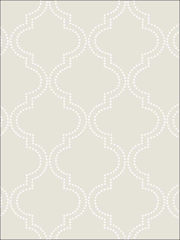 Taupe Quatrefoil Peel And Stick Wallpaper NU1425 by Brewster Wallpaper for sale at Wallpapers To Go