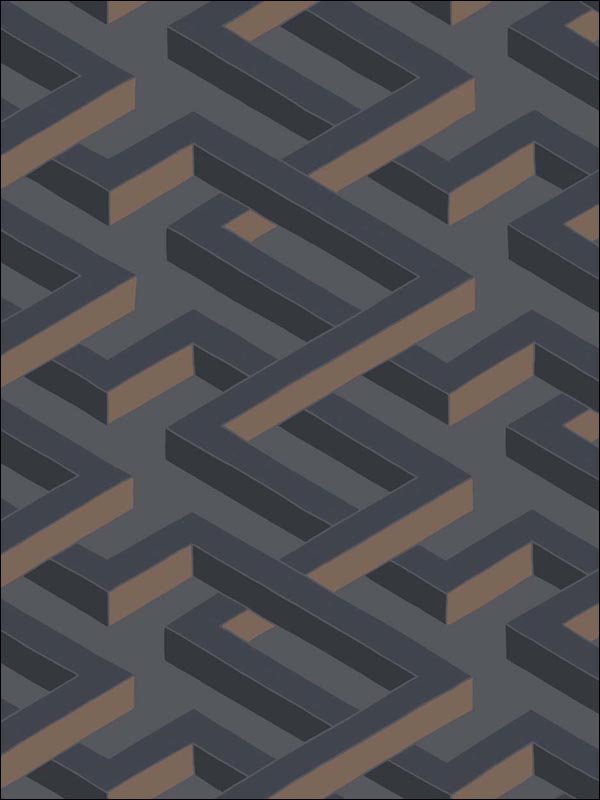 Luxor Charcoal Wallpaper 1051001 by Cole and Son Wallpaper for sale at Wallpapers To Go