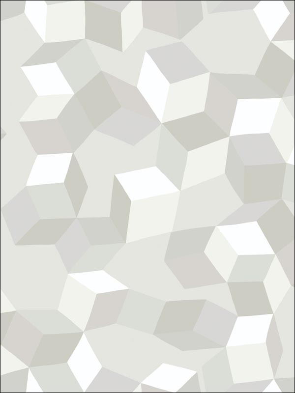 Puzzle White on Whbite Wallpaper 1052008 by Cole and Son Wallpaper for sale at Wallpapers To Go