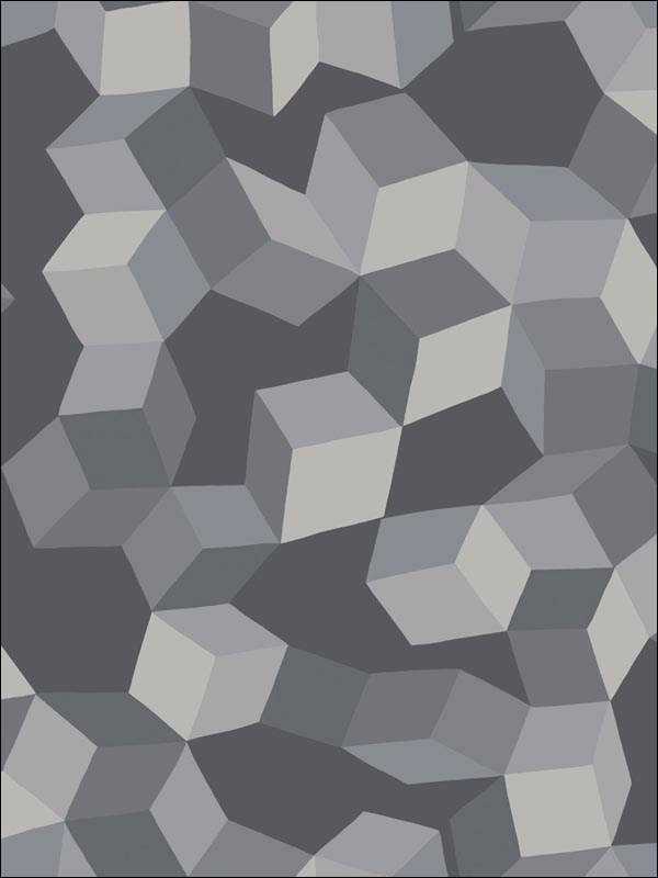 Puzzle Grey and Black Wallpaper 1052011 by Cole and Son Wallpaper for sale at Wallpapers To Go
