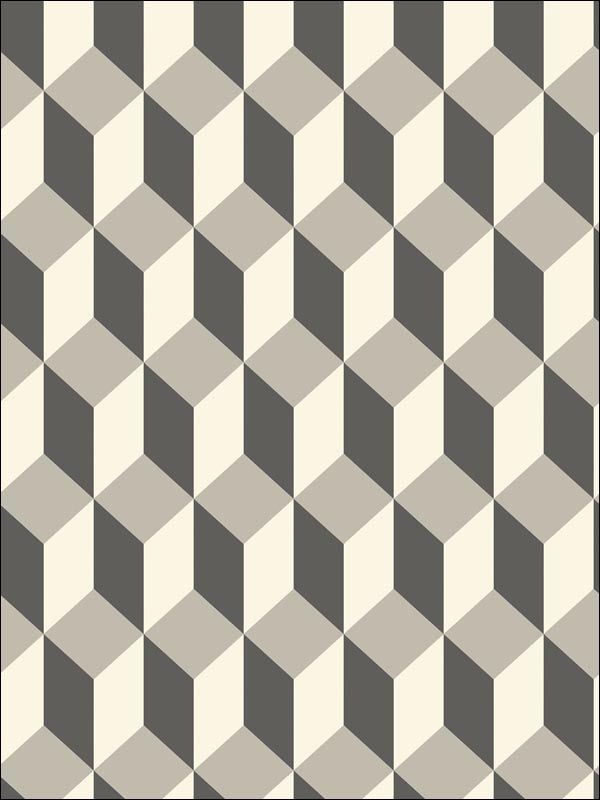 Delano Grey and Black Wallpaper 1057031 by Cole and Son Wallpaper for sale at Wallpapers To Go