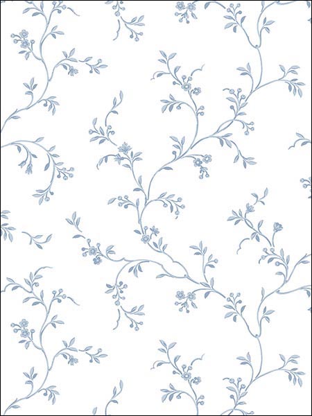Leaf and Floral Trail Wallpaper AB27624 by Norwall Wallpaper for sale at Wallpapers To Go