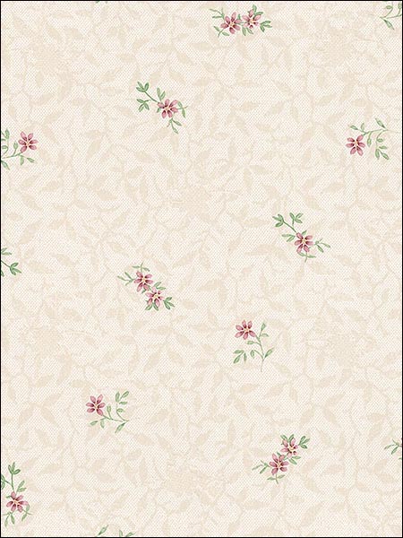 Leaf Trail Floral Wallpaper PP27837 by Norwall Wallpaper for sale at Wallpapers To Go