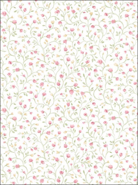 Floral Trail Wallpaper PP35537 by Norwall Wallpaper for sale at Wallpapers To Go