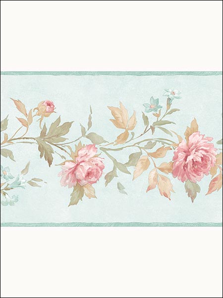 Floral Border PP79472 by Norwall Wallpaper for sale at Wallpapers To Go