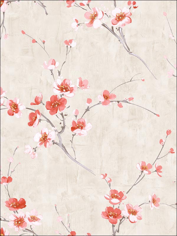 Floral Trail Wallpaper AI41608 by Seabrook Wallpaper for sale at Wallpapers To Go