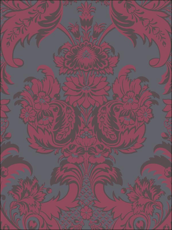 Wyndham Red and Slate Wallpaper 943018 by Cole and Son Wallpaper for sale at Wallpapers To Go