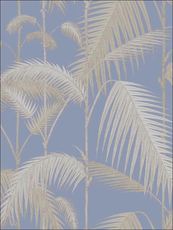 Palm Jungle Straw and Blue Wallpaper 951006 by Cole and Son Wallpaper for sale at Wallpapers To Go