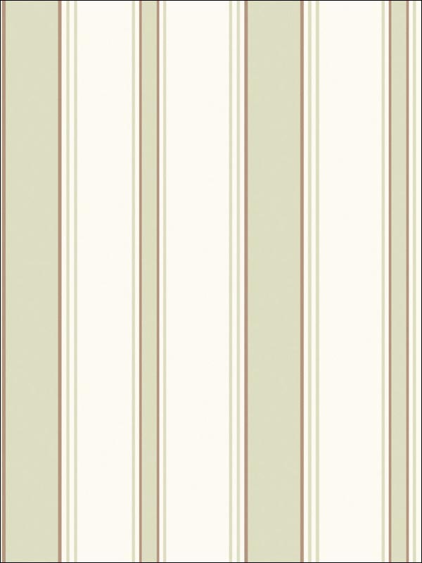 Cambridge Stripe Olive and White Wallpaper 961006 by Cole and Son Wallpaper for sale at Wallpapers To Go