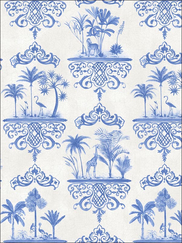 Rousseau Cobalt Blue Wallpaper 999037 by Cole and Son Wallpaper for sale at Wallpapers To Go