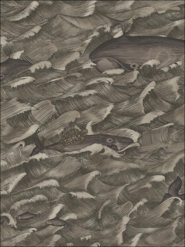 Melville Stormy Midnight and Bronze Wallpaper 1031005 by Cole and Son Wallpaper for sale at Wallpapers To Go