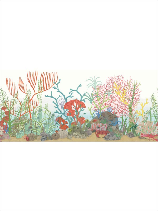 Archipelago Multi Colour Border 10312054 by Cole and Son Wallpaper for sale at Wallpapers To Go